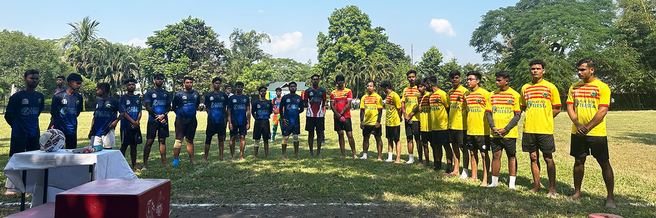 A Friendly Football Match For The People of Teesta Organised by MCCS, School